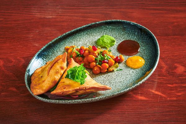 Vegetarsamosa med kikerter
