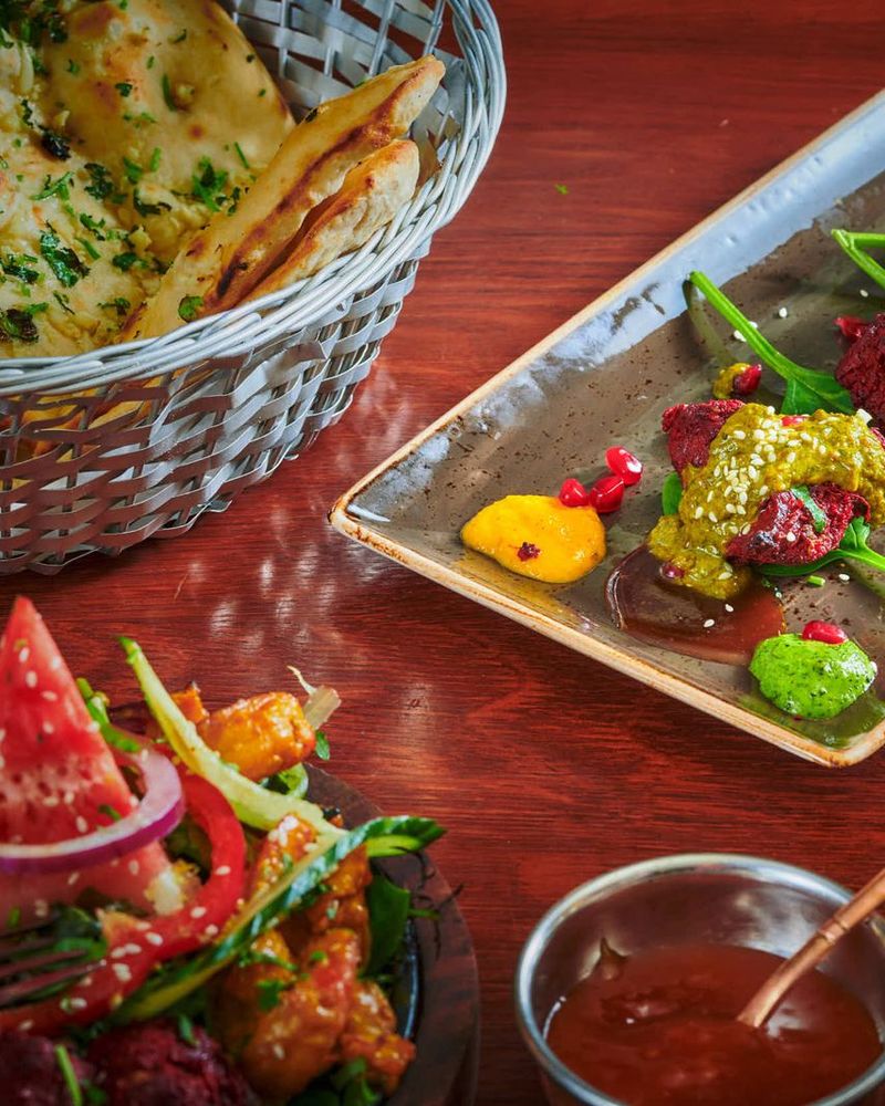 Tandoori starters with naan bread