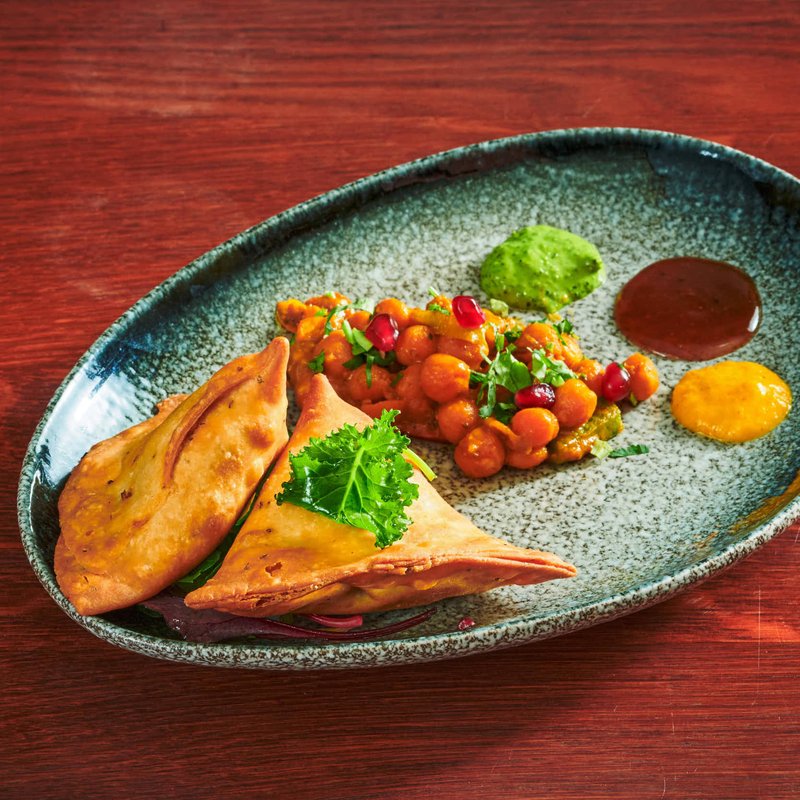 Vegetarsamosa hos Jaipur